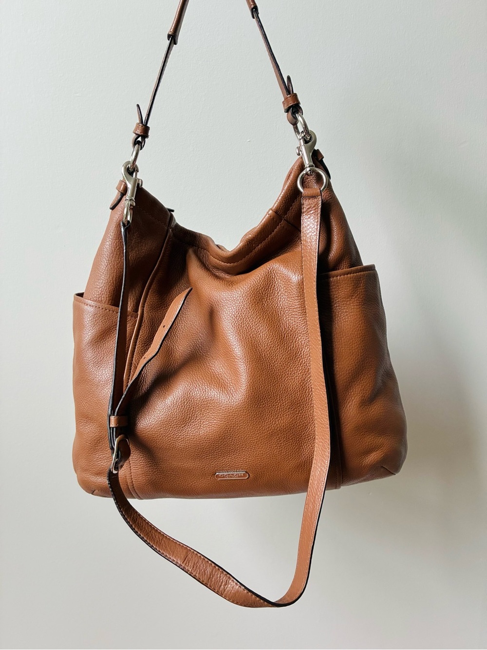 Coach Park Leather Hobo Crossbody Purse. Cognac Brown, 31323